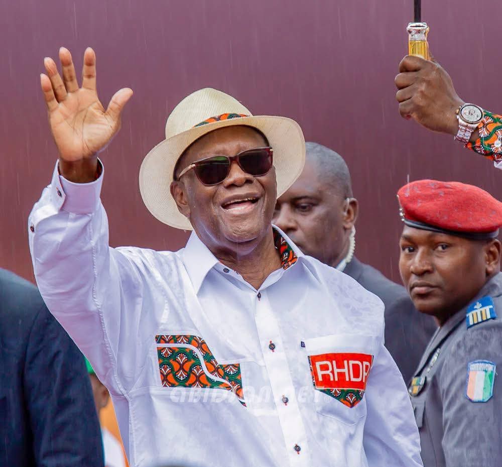 Le pr&eacute;sident Alassane Ouattara