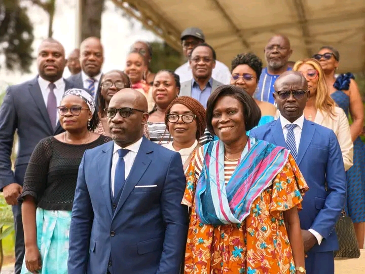 Bl&eacute; Goude et madame Simone Gbagbo