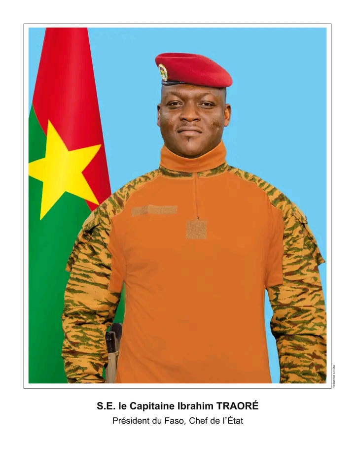 Capitaine Ibrahim Traor&eacute; pr&eacute;sident du Burkina Faso
