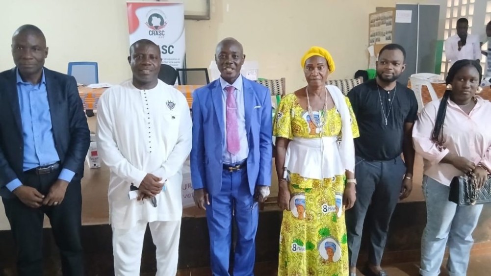 Kouassi Adou Bini, rempile un nouveau mandat  &agrave; la t&ecirc;te du Centre r&eacute;gional d&rsquo;appui &agrave; la soci&eacute;t&eacute; civile de l&rsquo;Est (CRASC-Est)