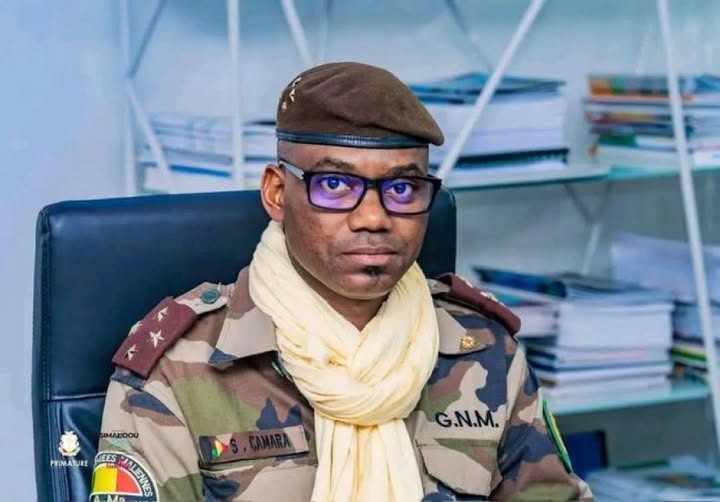 Le g&eacute;n&eacute;ral de corps d&rsquo;arm&eacute;e Sadio Camara, ministre d&rsquo;&Eacute;tat, ministre de la D&eacute;fense et pilier du gouvernement de transition du Mali