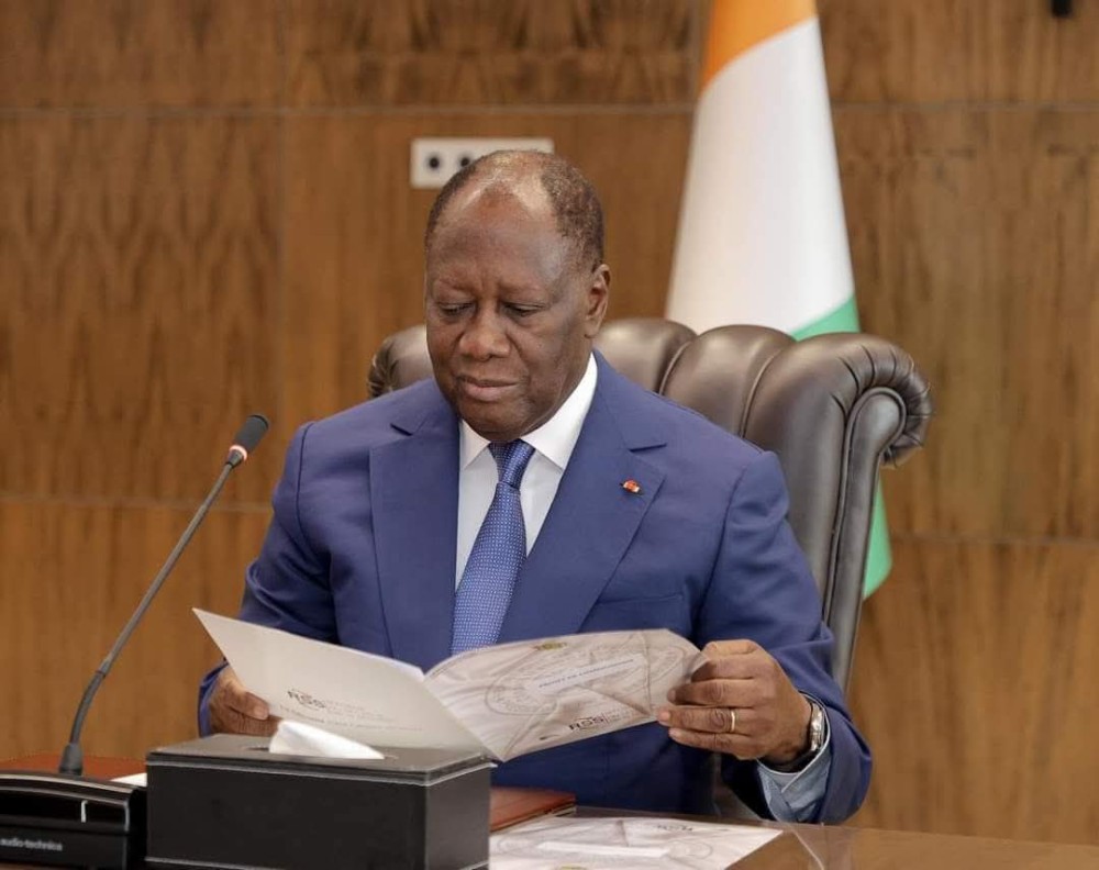 Le pr&eacute;sident du Rhdp , monsieur Allassane Ouattara,