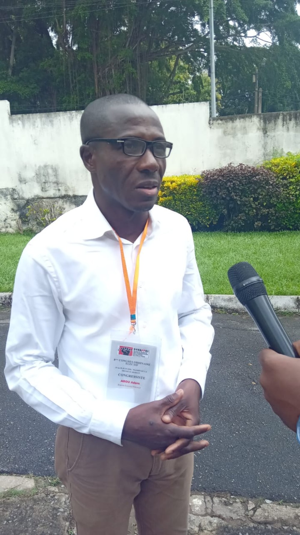, ABOU Adams &Eacute;lu Secr&eacute;taire G&eacute;n&eacute;ral du SYNAPPCI