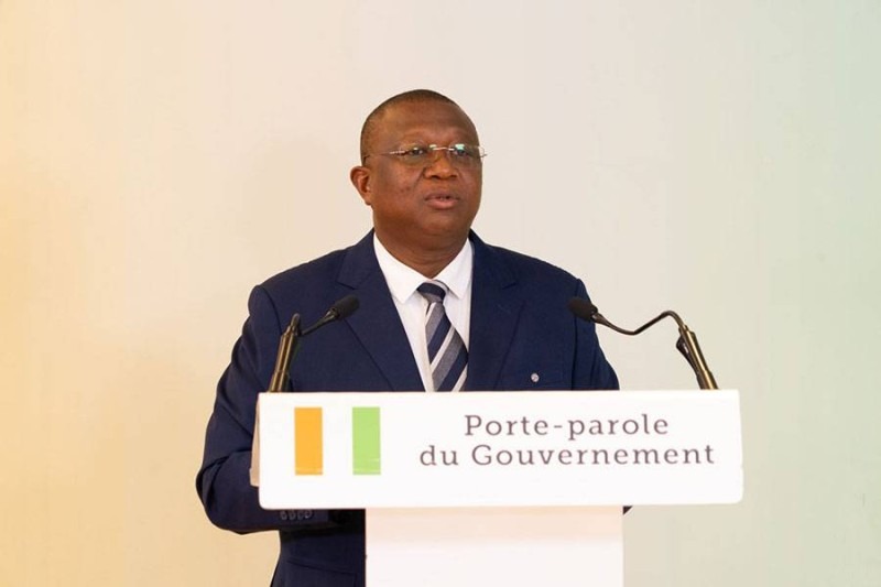 le ministre de la Communication et porte-parole du gouvernement, Amadou Coulibaly,