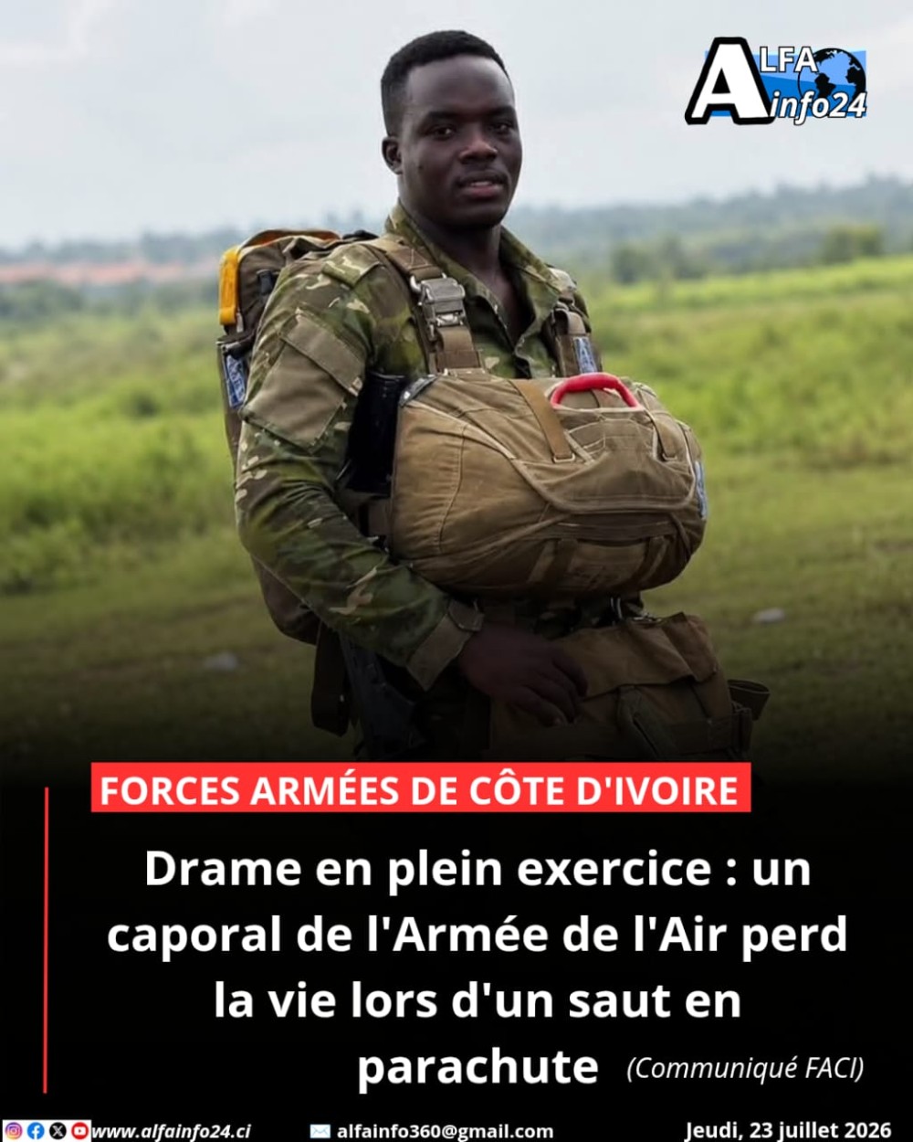 Un soldat s'en est all&eacute;