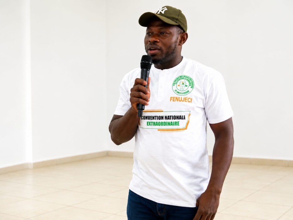 Le pr&eacute;sident de la jeunesse communale de Bouna, Camara Ladji Seydou.