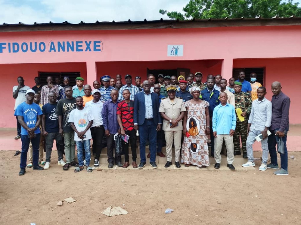 Les participants &agrave; la sensibilisation &agrave; Ond&eacute;fidouo