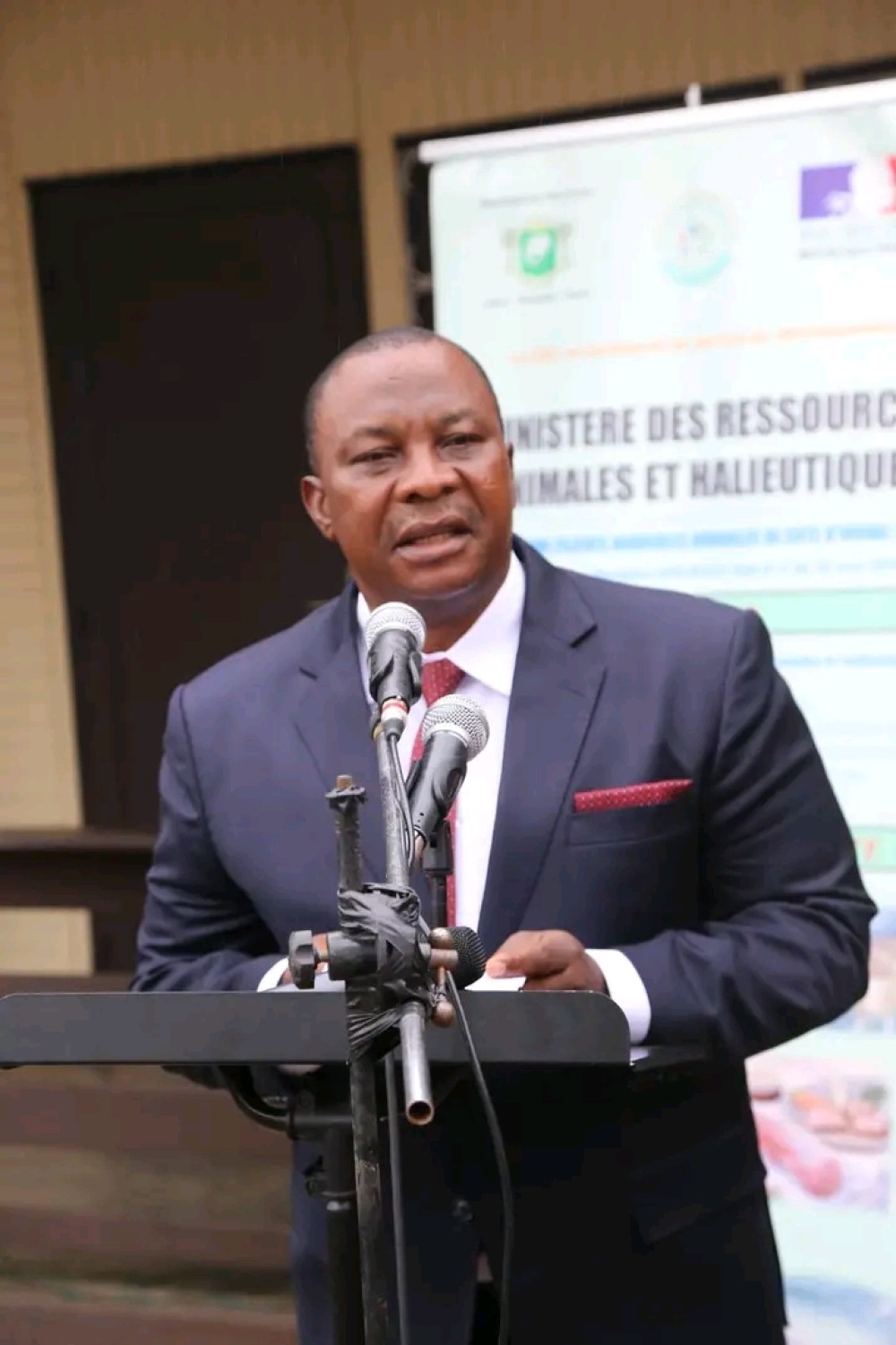 Le Ministre d'Etat, Conseiller Sp&eacute;cial &agrave; la Pr&eacute;sidence de la R&eacute;publique, Kobenan Kouassi Adjoumani, pr&eacute;sident du conseil r&eacute;gional du Gontougo